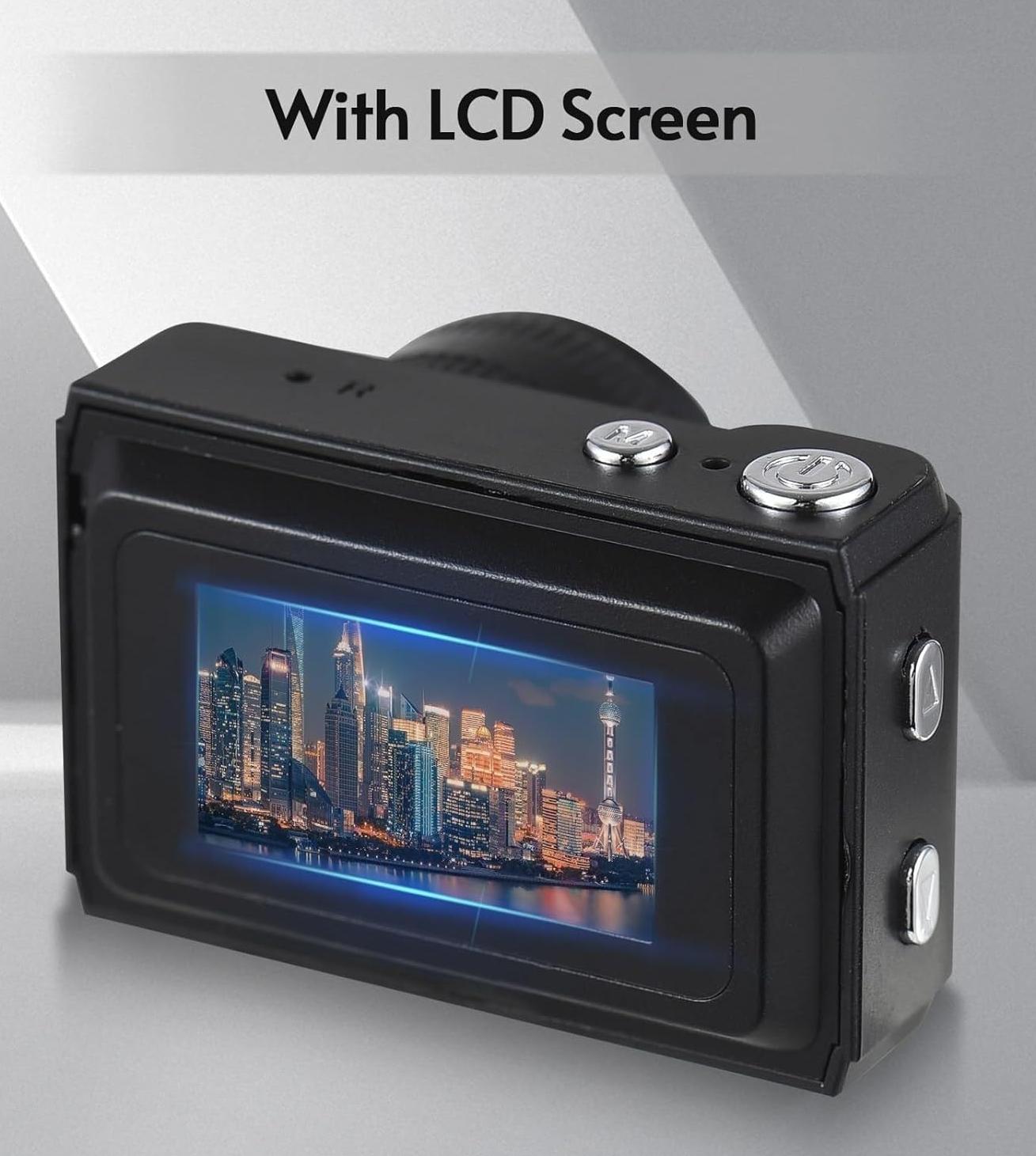 Mini Digital Camera 1080P | Built-in Battery, LCD Screen & Flashlight | Portable Keychain Camera