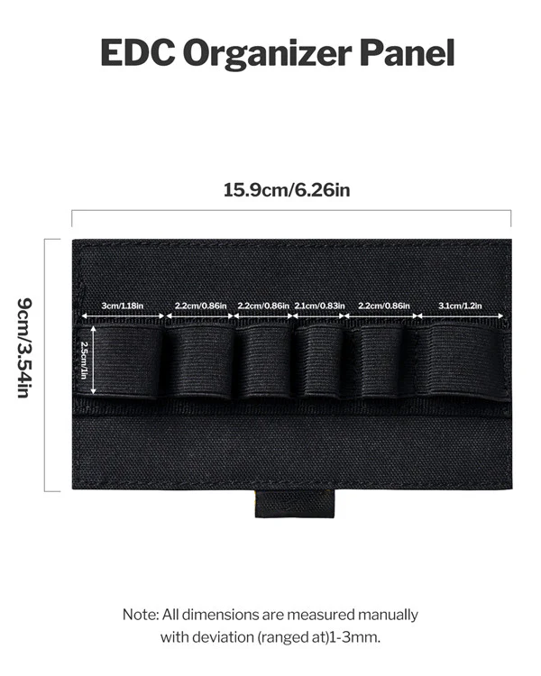 PL10 EDC Organizer ā Elastic Modular Storage Panel