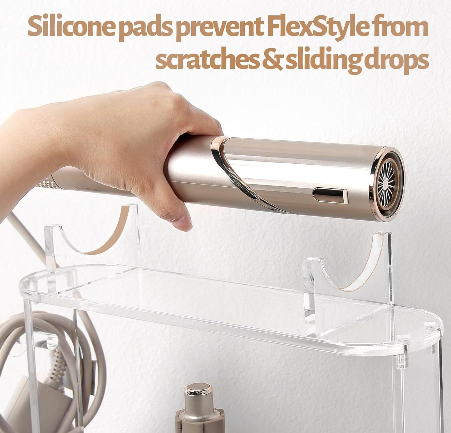 Acrylic Hair Dryer Accessory Organizer