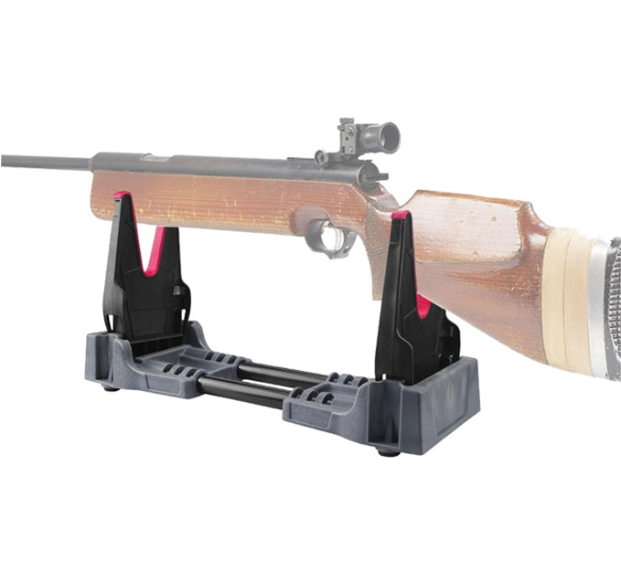 Rifle Workbench & Stand ā Compact Rifle & Shotgun Shooting Rest | Airgun Display & Cleaning Support