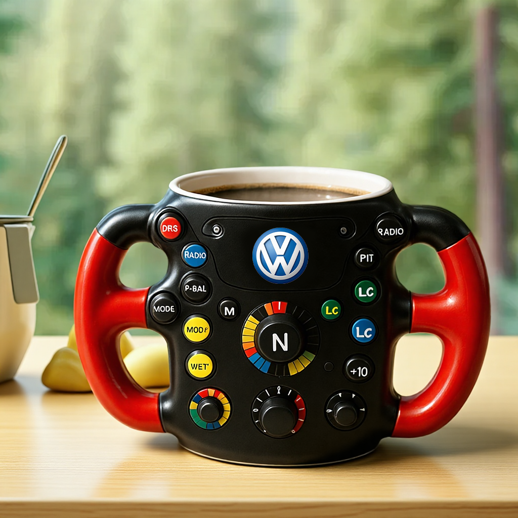F1 Steering Wheel Mug – Start Your Day with Racing Passion