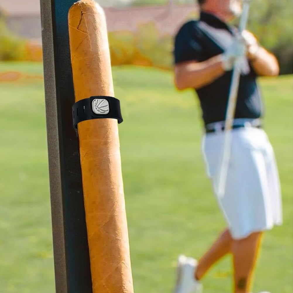 Silicone Cigar Holder for Golf Cart ā Magnetic Cigar Stand, Fits 38-60 Ring Gauge