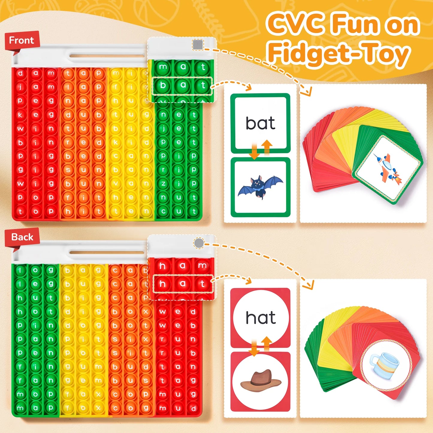 Fun Phonics Learning with Bubble Pop Toy | Preschool Educational Spelling & Reading Game