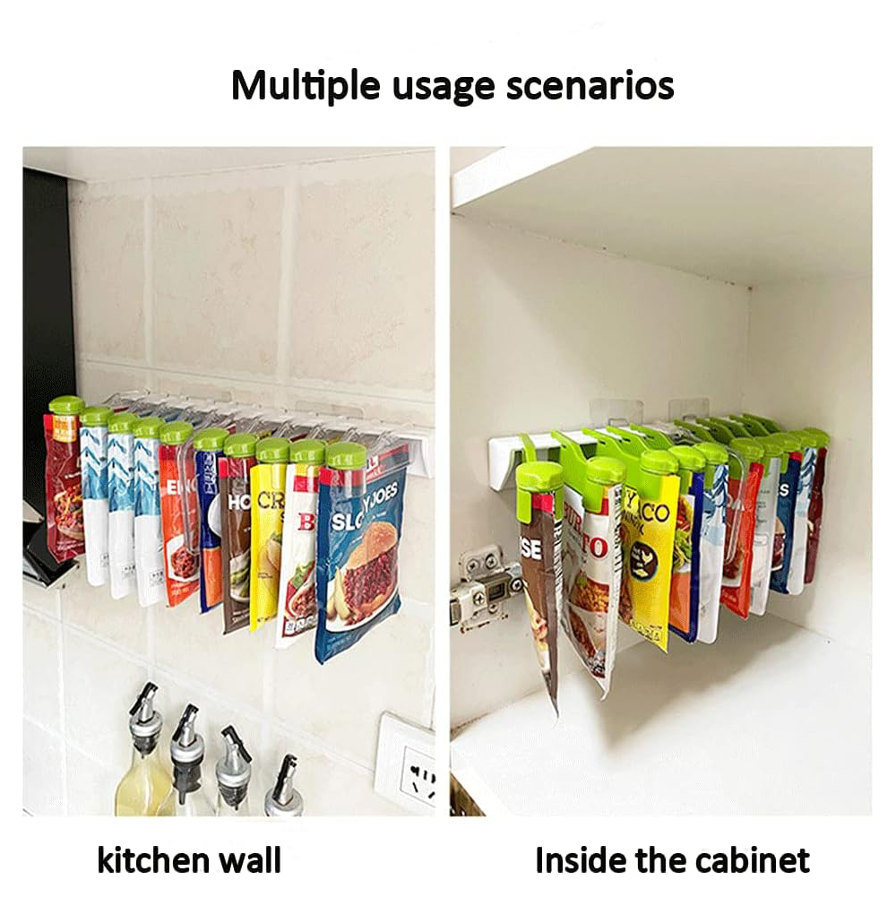 Wall-Mounted Spice Bag Organizer β Space-Saving Kitchen Storage Rack
