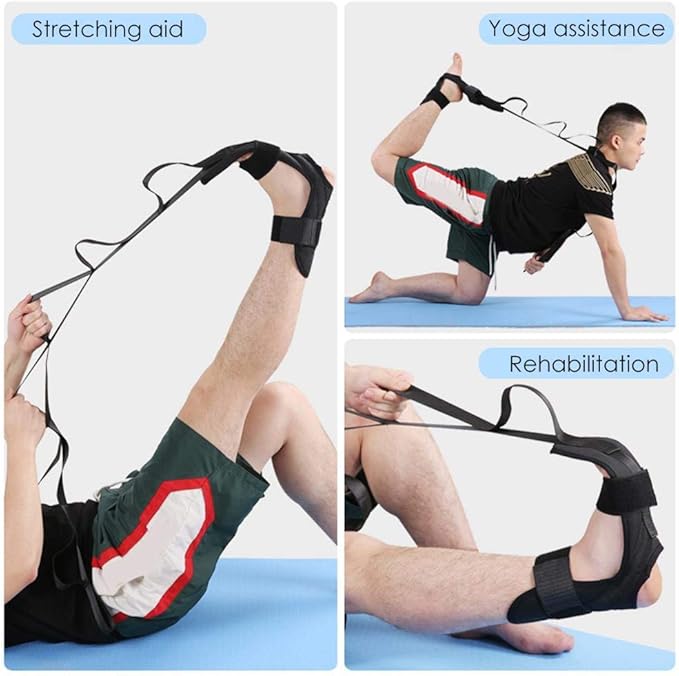 Yoga Stretch Strap – Tear-Resistant | Multi-Loop Design for Flexibility Training & Rehabilitation