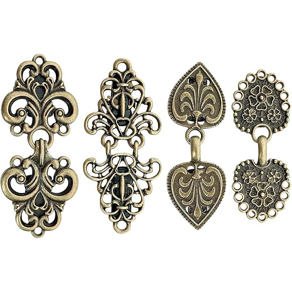 Vintage Shirt Dress Sweater Cardigan Shawl Cape Clips for Women