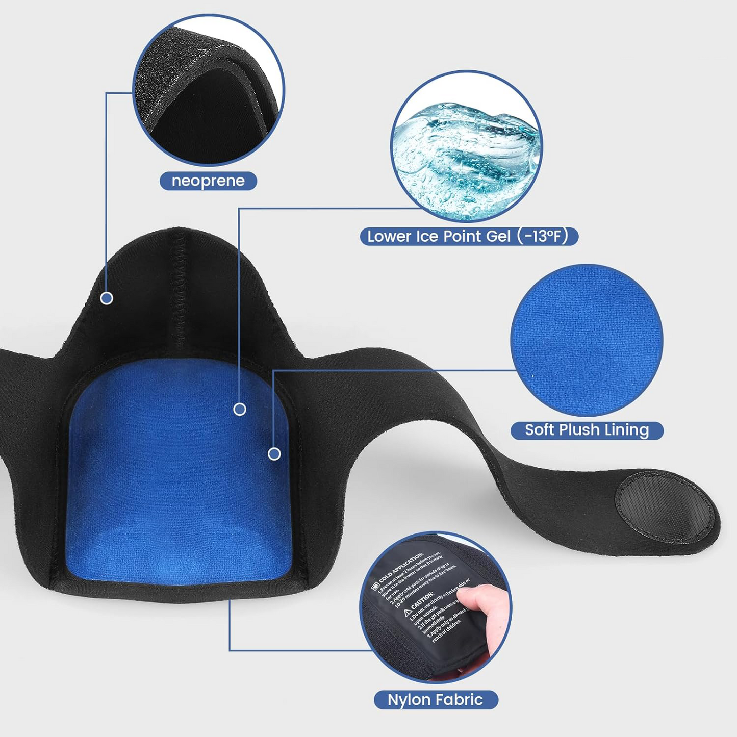 Reusable Heel Ice Pack ā Hot & Cold Therapy Gel Wrap for Heel Spurs, Plantar Fasciitis & Foot Pain Relief (2 Pack)