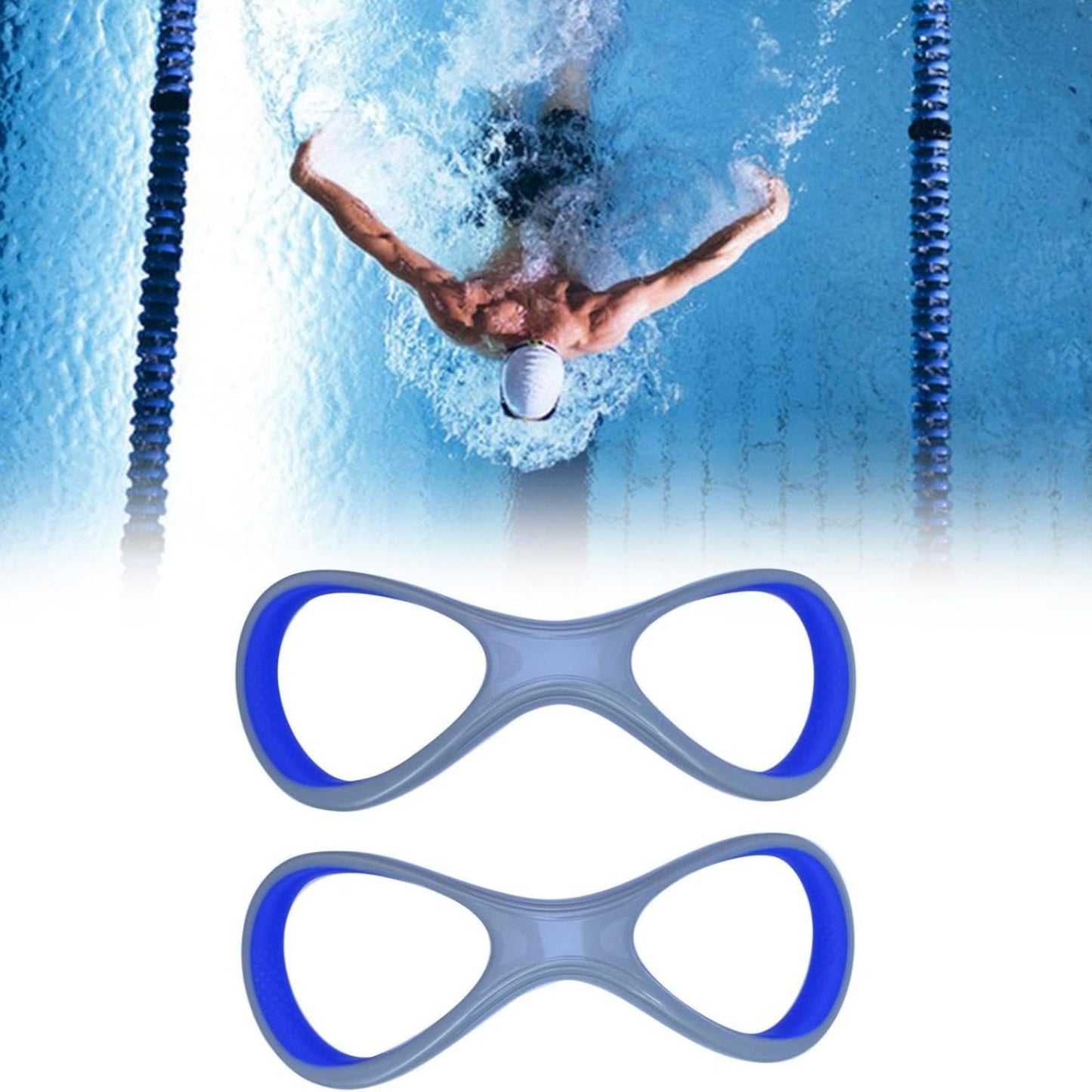 Forearm Fulcrum Fin ā Swimming Technique Correction Aid with 8-Shaped Design