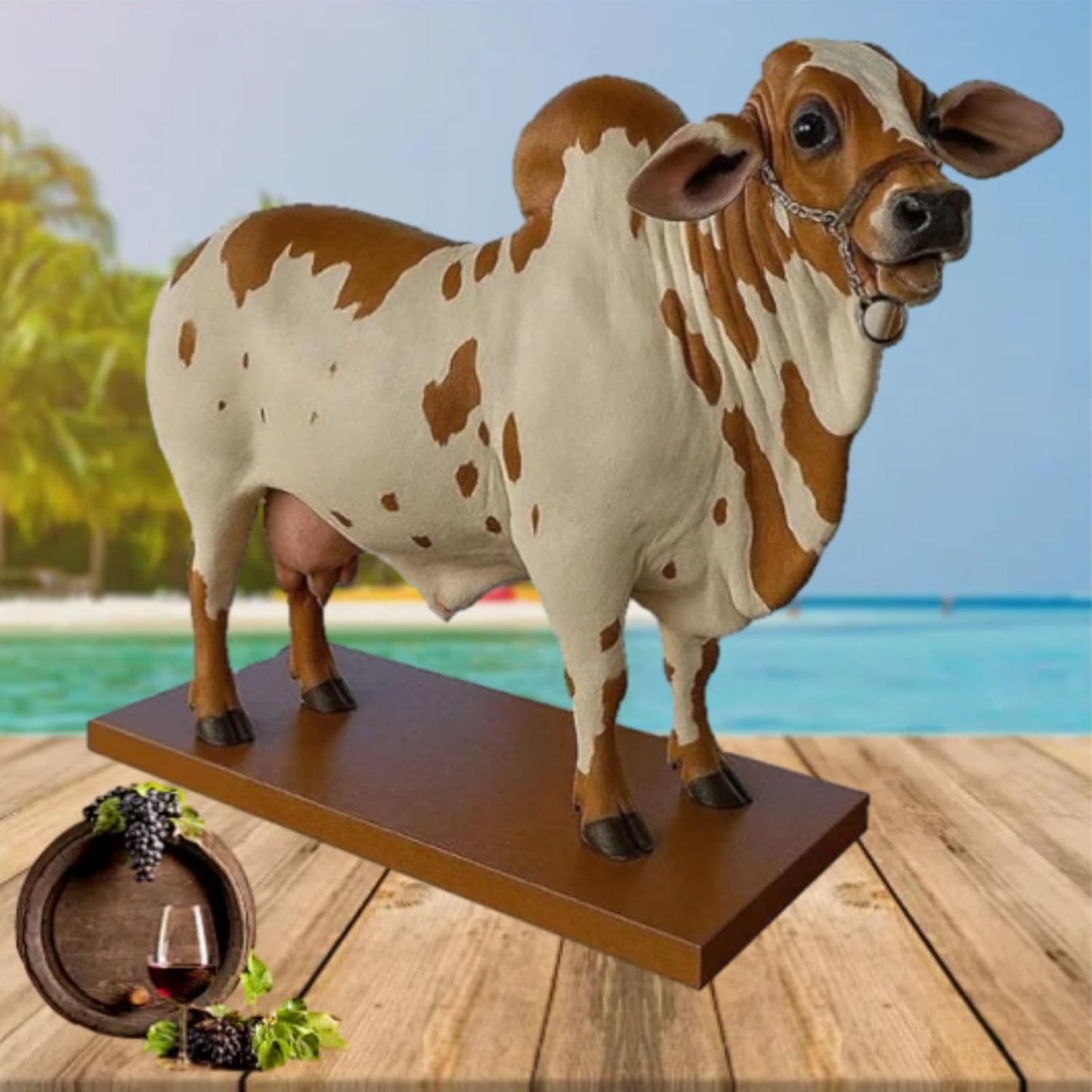 Bull Liquor Dispenser ā Handmade Rustic Drink Server for Home Bar