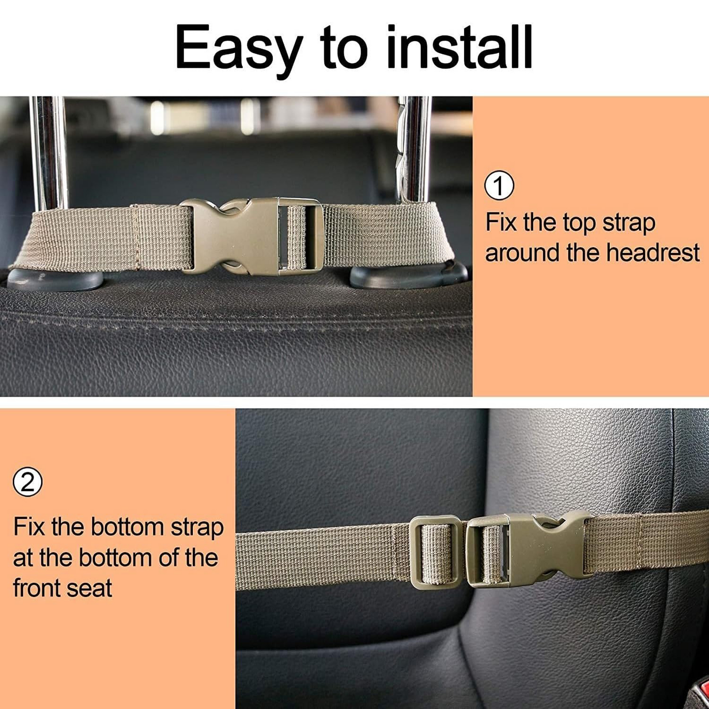 Tactical Car Seat Back Gun Rack – Nylon Rifle & Shotgun Organizer