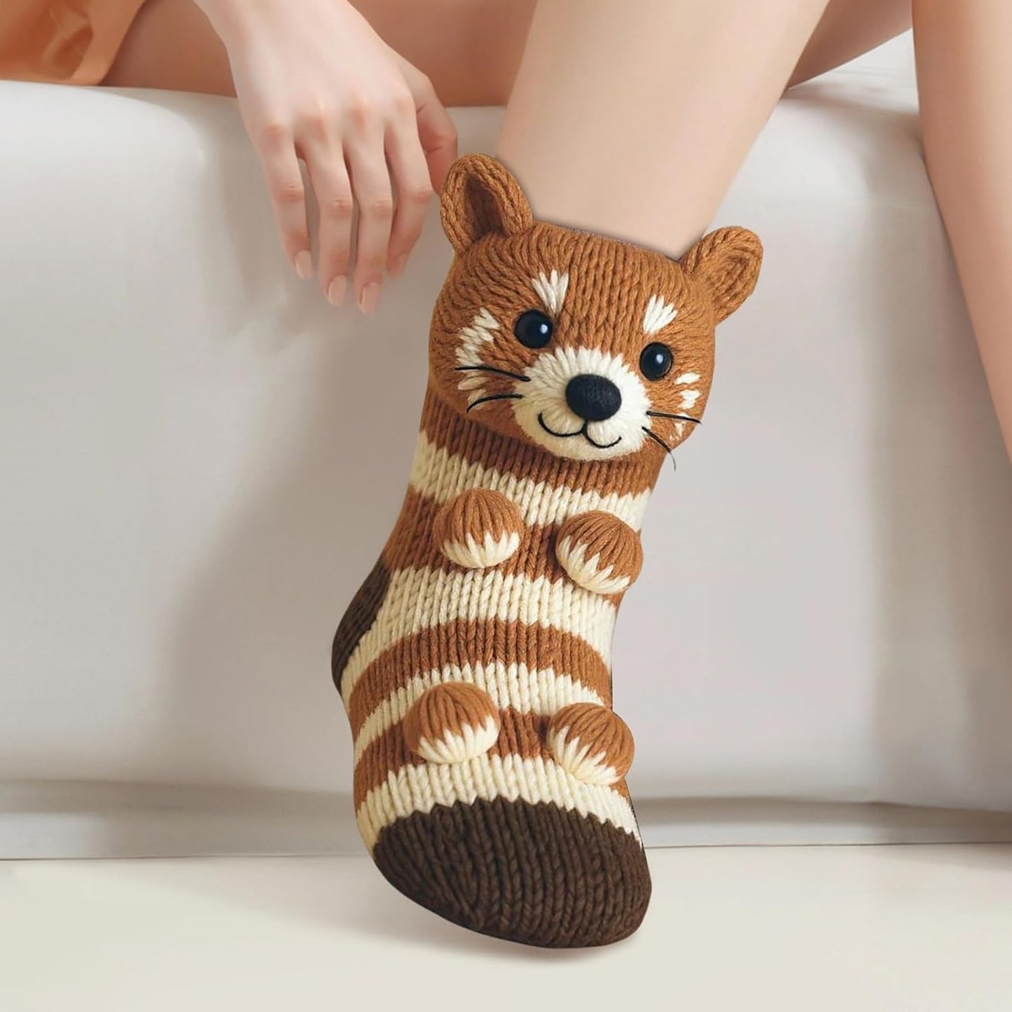 3D Knitted Animal Socks β Cozy, Playful, and Full of Personality