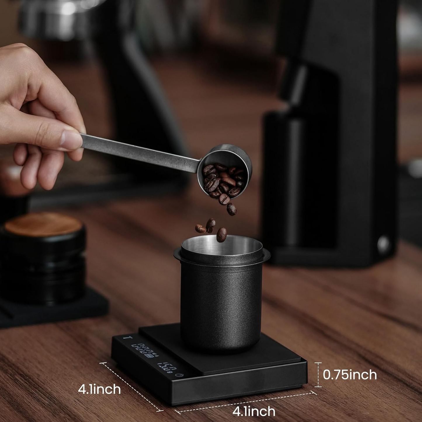 Coffee Scale with Auto Timer β 0.1g Precision Digital Coffee Bean Scale with Liquid Detection