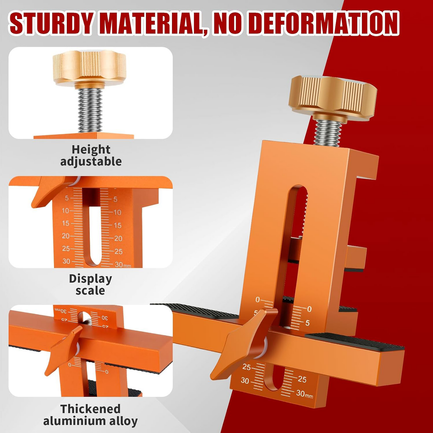 Cabinet Door Installation Jig ā Adjustable Aluminum Alloy Drilling Locator