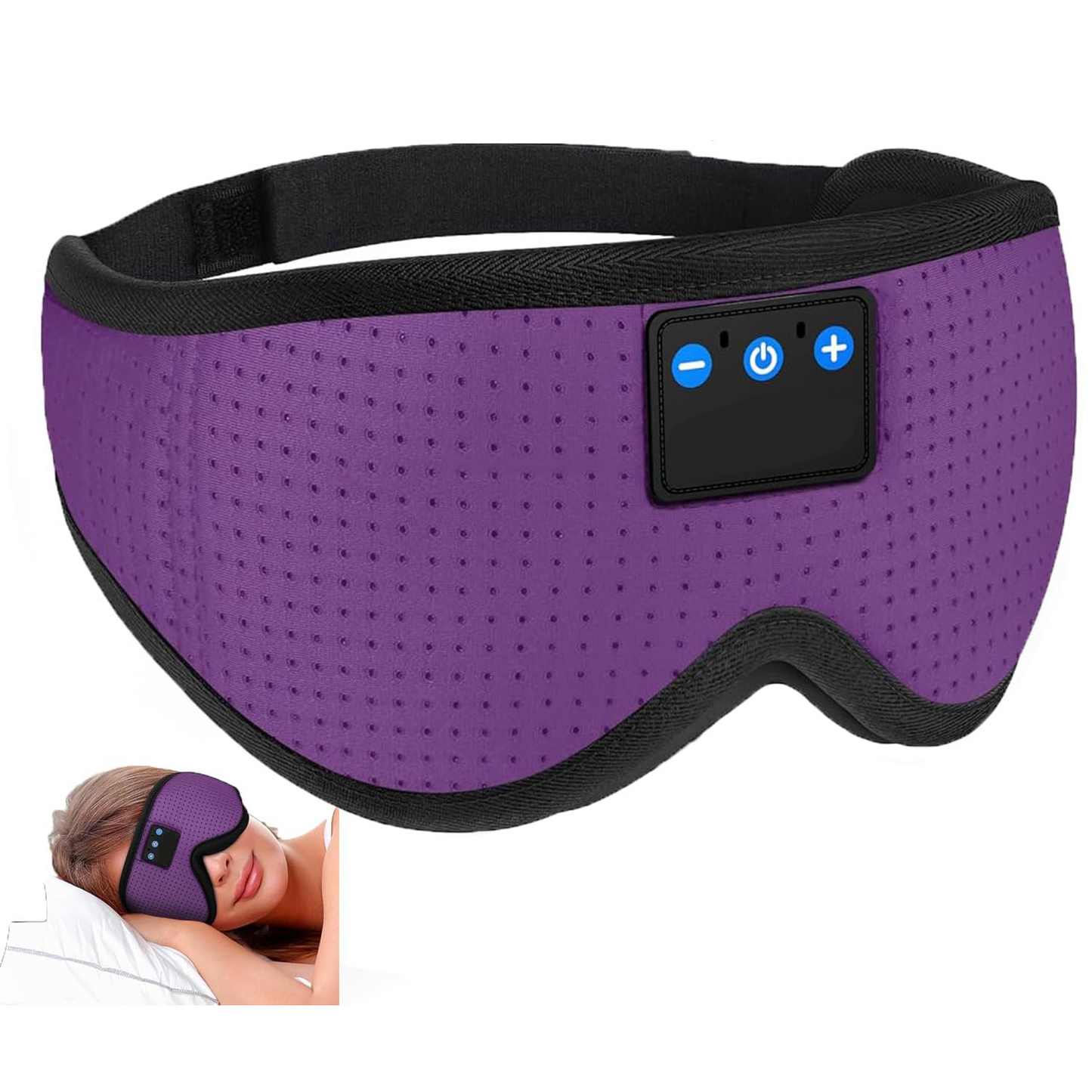 Sleep Headphones ā Bluetooth 5.4 Eye Mask with HD Stereo for Side Sleepers
