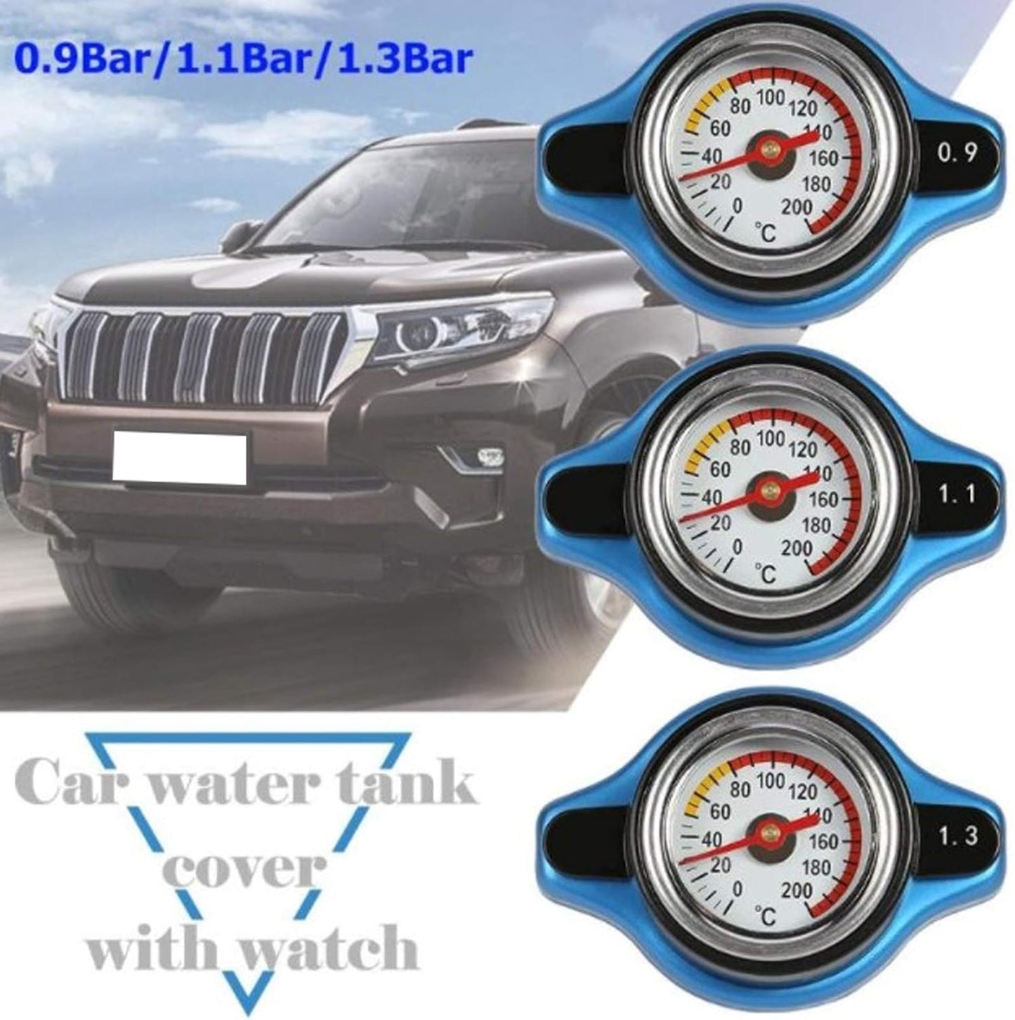 Thermostatic Radiator Cap with Thermometer – Leak-Proof Aluminum Alloy