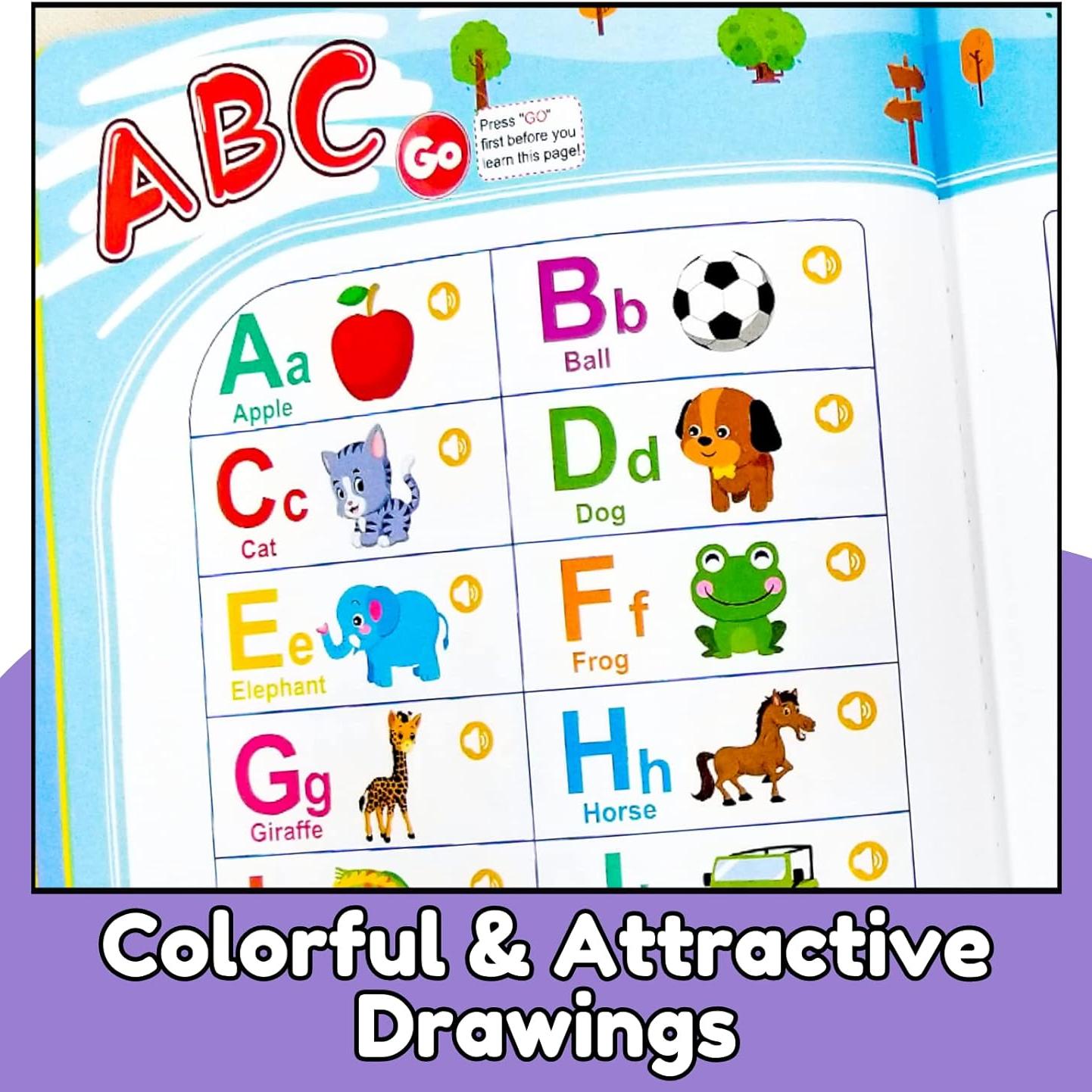 English Learning Talking Book ā 300+ Words, 13 Themes, Interactive Audio for Kids