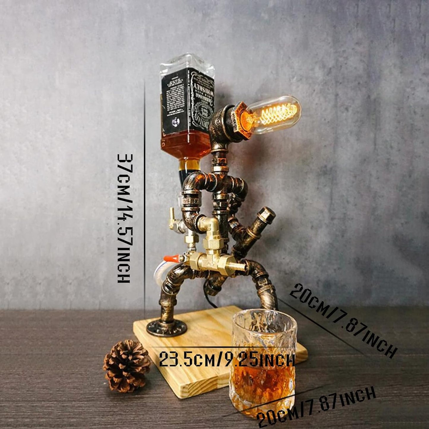 Unique Industrial Whiskey Dispenser – Police Shape