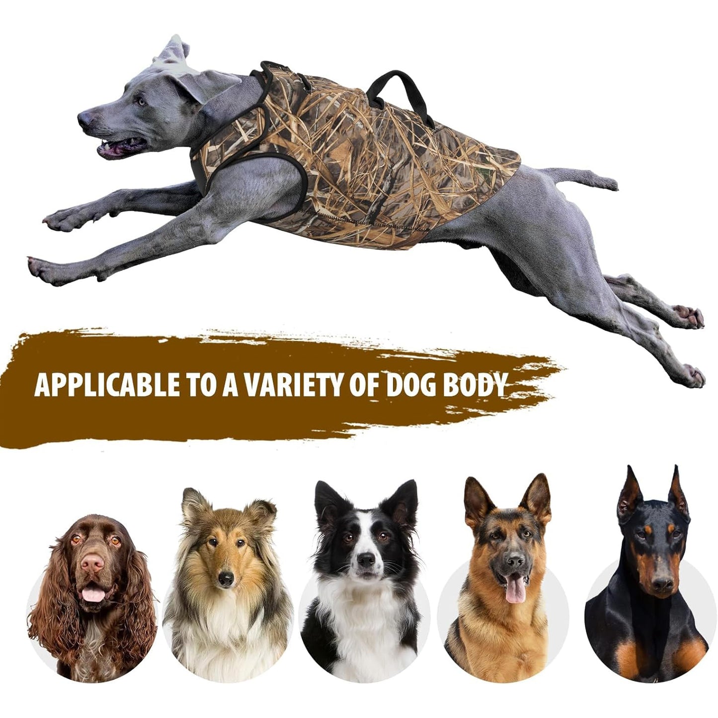 Adjustable Neoprene Hunting Vest for Dogs – Waterfowl, Jungle, and Duck Hunting Gear