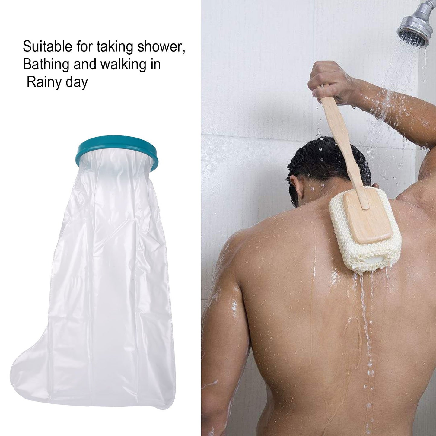 Waterproof Leg Cast Cover β Lightweight Reusable Protector for Adult Leg, Foot & Ankle