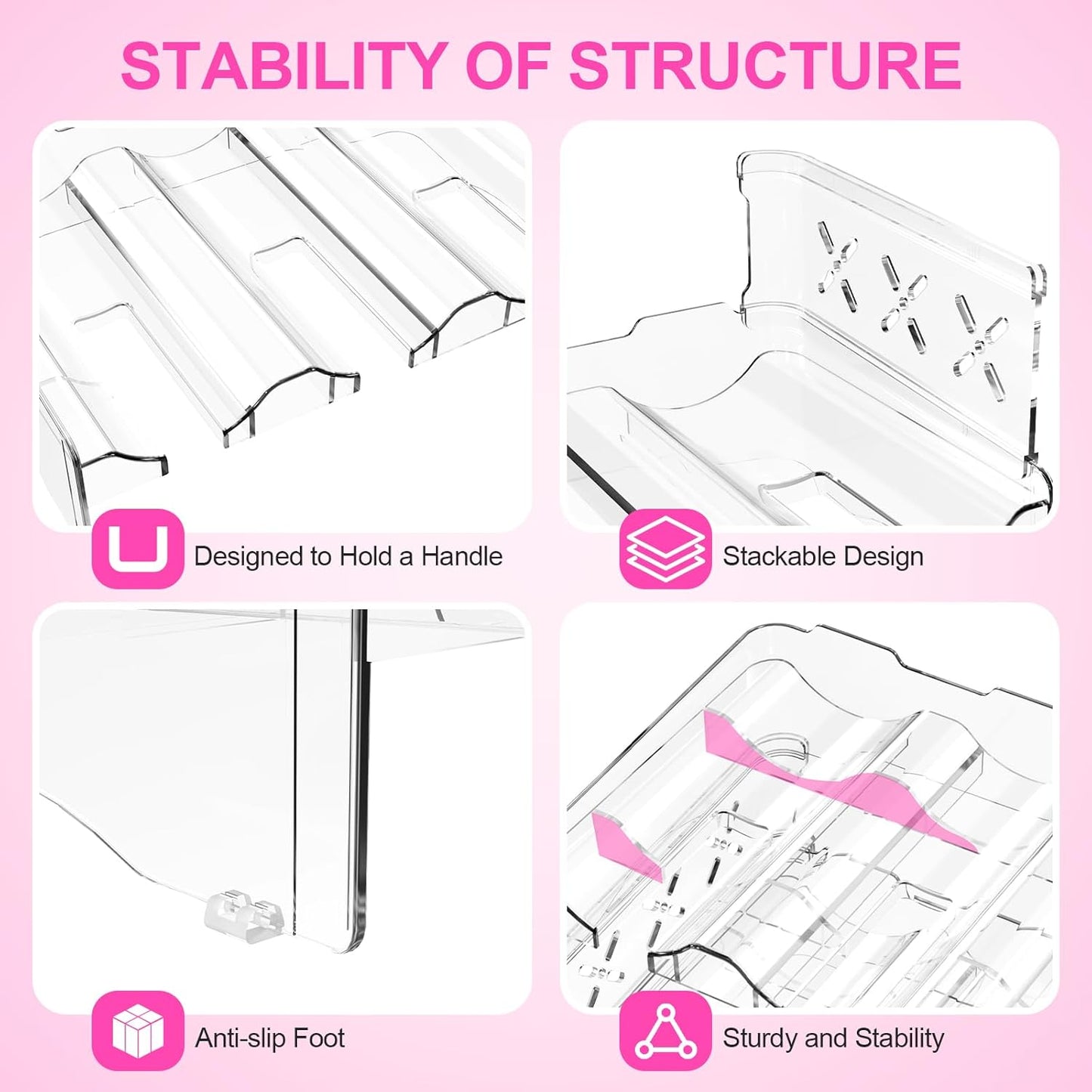 Water Bottle Organizer,Pantry & Cabinet Storage Rack