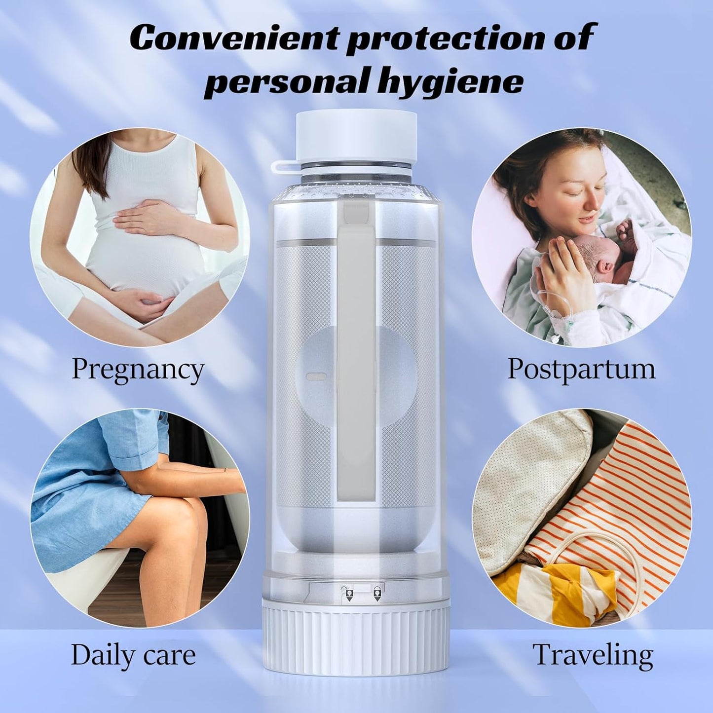 Portable Bidet for Travel โ Rechargeable Handheld Sprayer Waterproof, High Pressure for Personal Hygiene