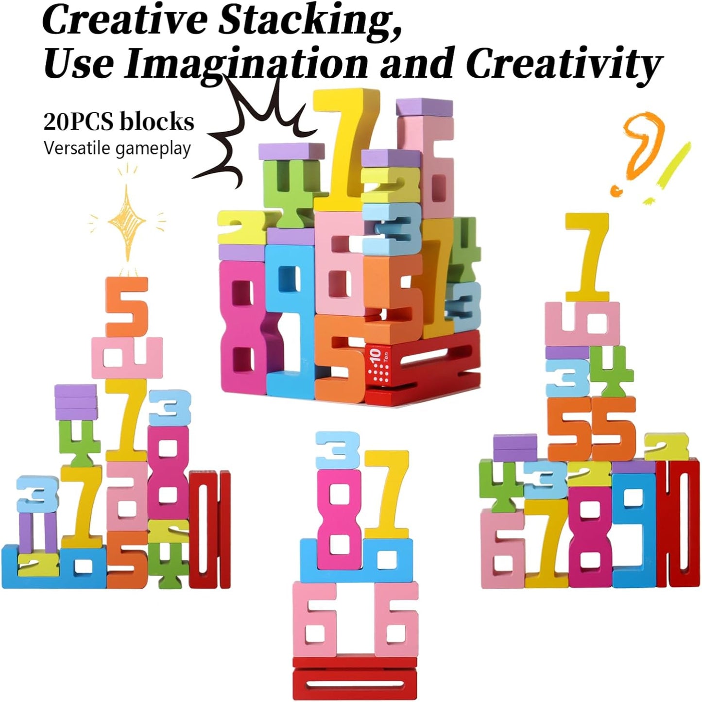 Number Learning Blocks β Fun Stacking Toy with Activity Cards