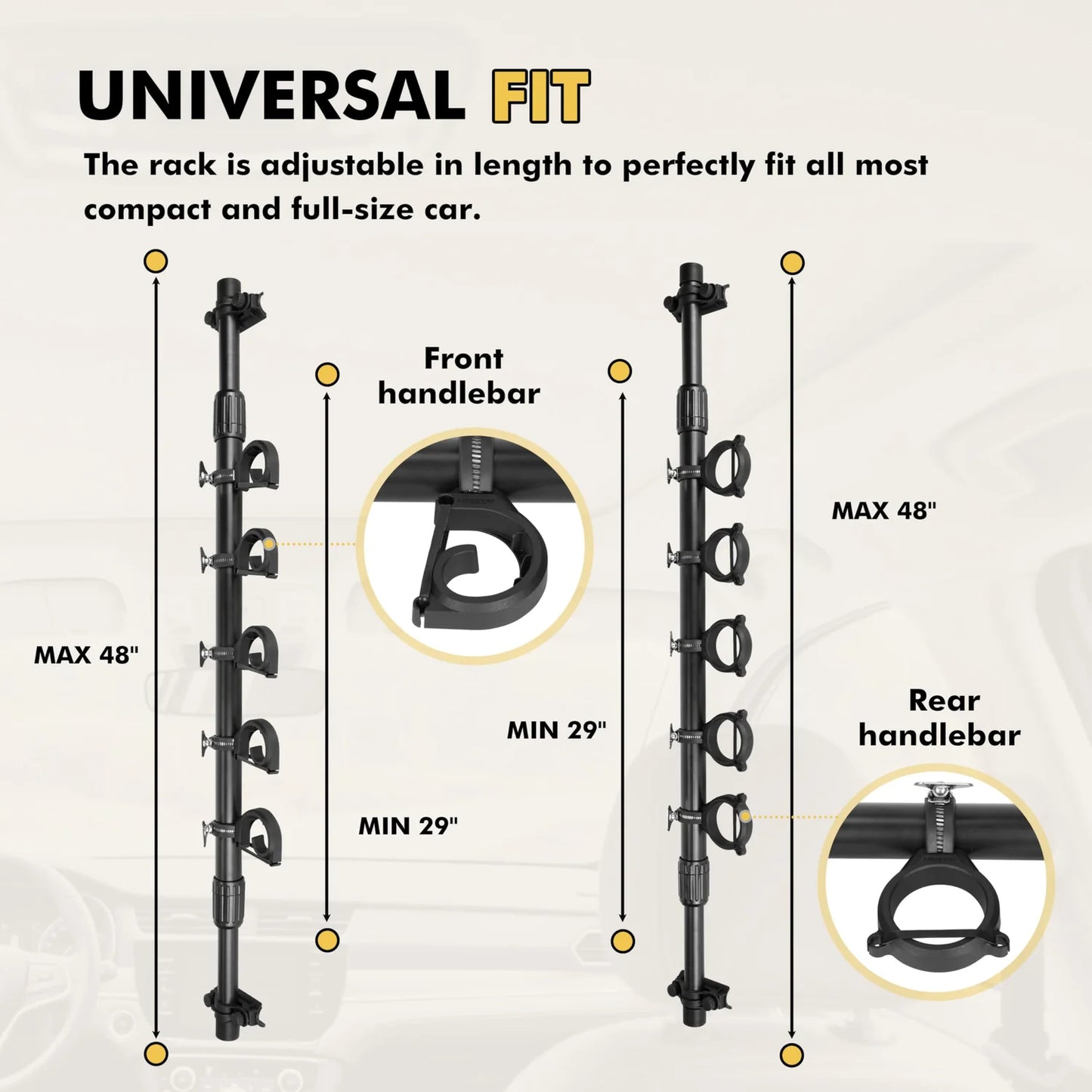 Universal Car Fishing Rod Holder – Telescopic Roof Rack Mount for Vehicles