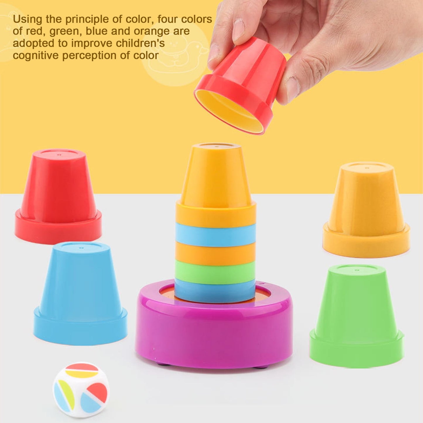 Color Matching Stacking Cup Logical Thinking Training Slam Cup Game