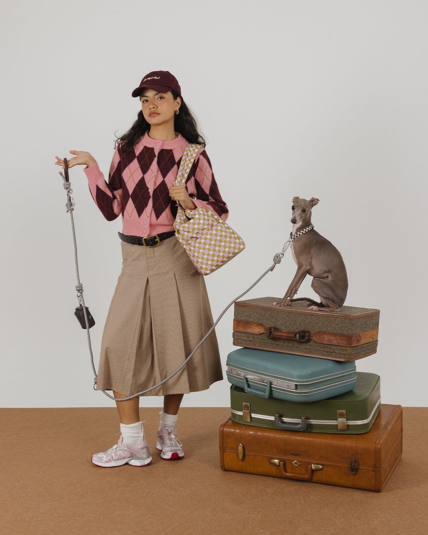 Multi-Functional Rope Dog Leash – Adjustable Hands-Free Walking Leash with Screw Lock Carabiner