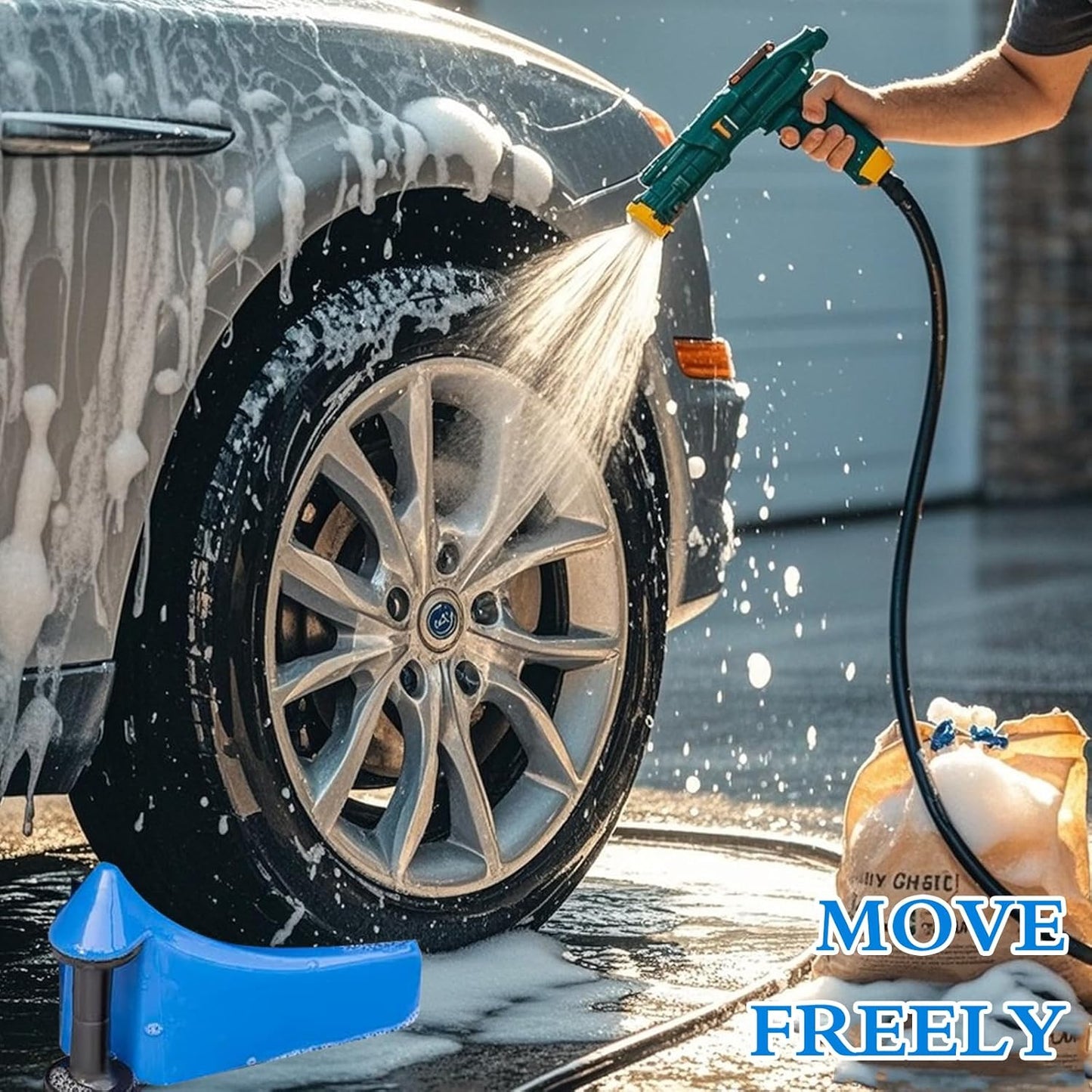 Car Hose Guide Rollers β 4pcs Anti-Snag Wash Tool Set