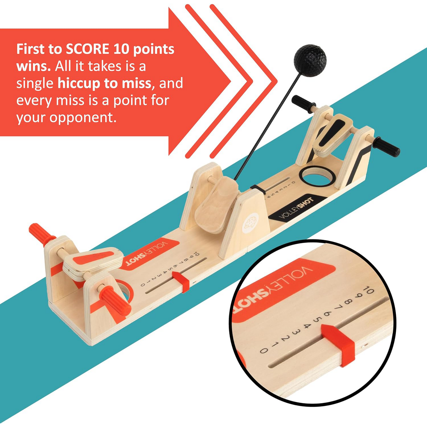 Wooden Two-Player Desktop Skill Game ā Fun for Kids and Adults