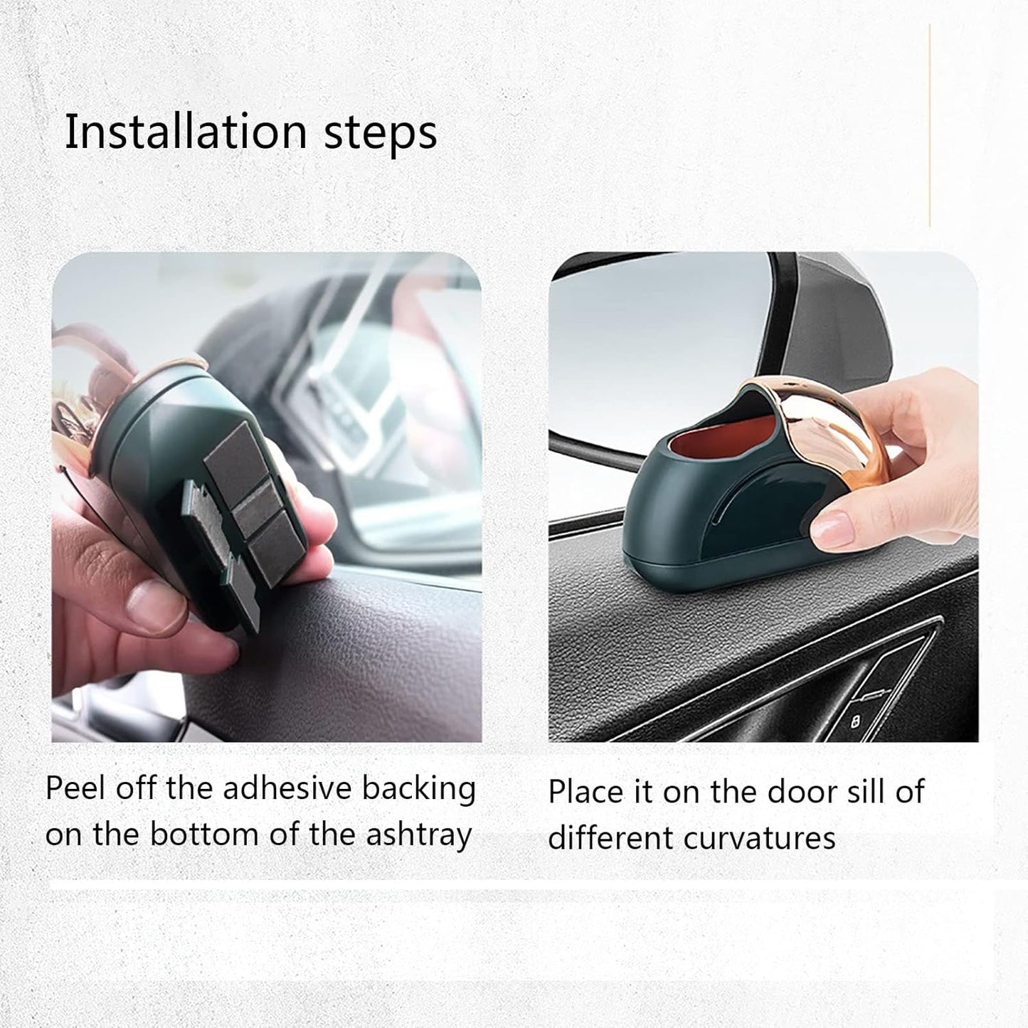 Car Ashtray with LED Light ā Premium Anti-Ash Design for Car & Home