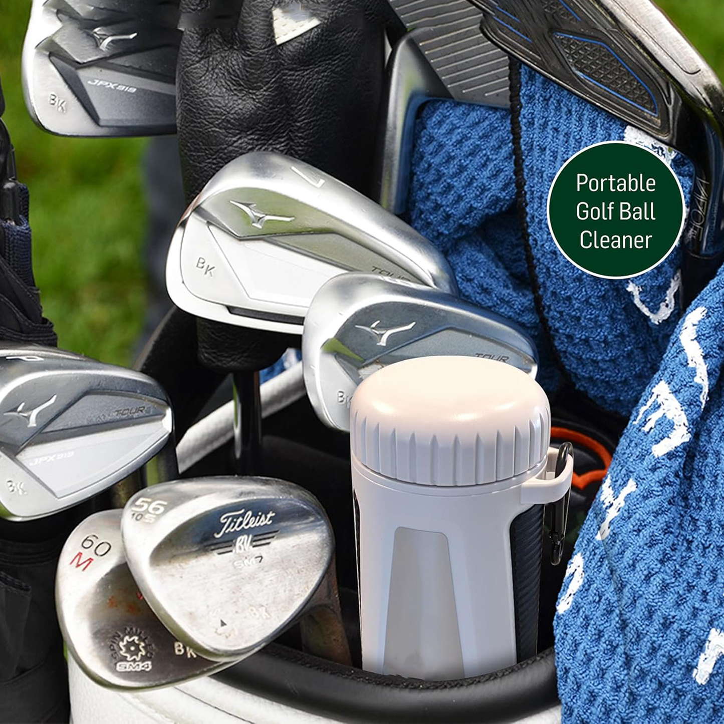 Portable Golf Ball Cleaner – Ultimate Personal Golf Ball Washer for Golfers On-the-Go