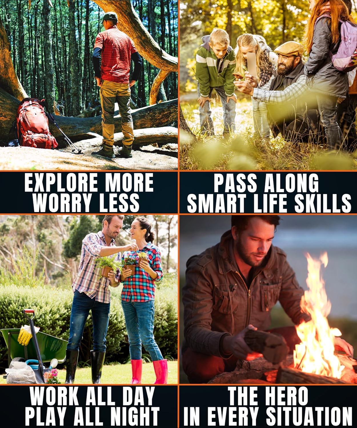 Survival Pocket Chainsaw – Heavy-Duty Hand Chain Saw for Camping, Hiking, Bushcraft