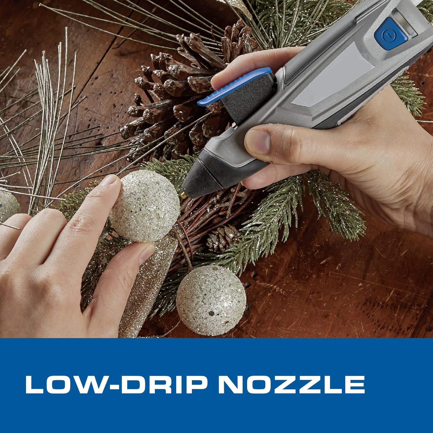 Cordless USB Rechargeable Hot Glue Gun Quick Heat-Up, Precision Tip