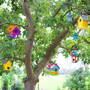 4-Pack DIY Birdhouse Craft Kit – Build & Paint Birdhouses for Kids | Ages 3+ | Summer Arts & Crafts Project & Christmas Gift