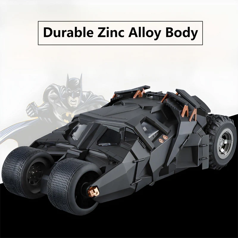 1:18 Scale Batmobile Tumbler Alloy Car Model – Dark Knight Trilogy Wobble Vehicle