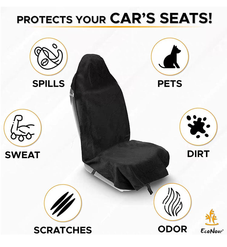 Super Absorbent Car Seatbelt Protector โ Multifunctional Protection | Adjustable Hood | Portable for Travel