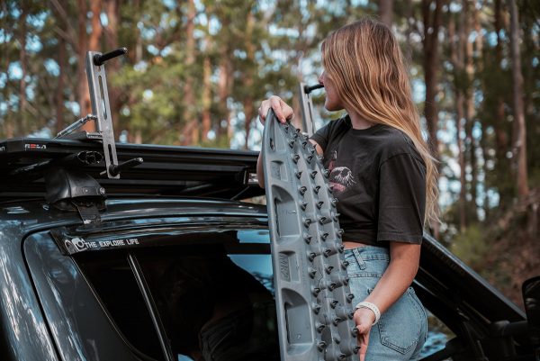 4×4 Collapsible Recovery Bracket Base – Suitable for Roof Racks, 316 Stainless Steel