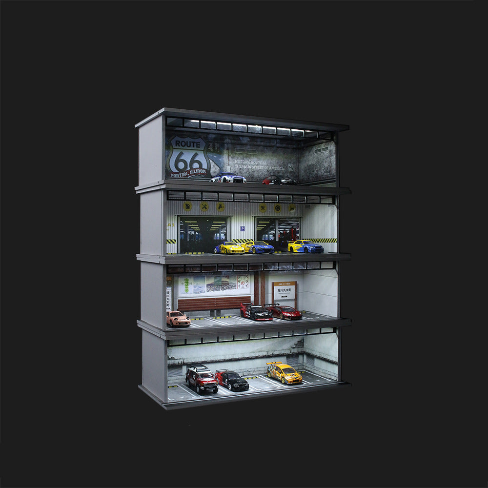 Toy Garage Playset – Realistic Lights & Sounds | Voice Command Garage for Cars