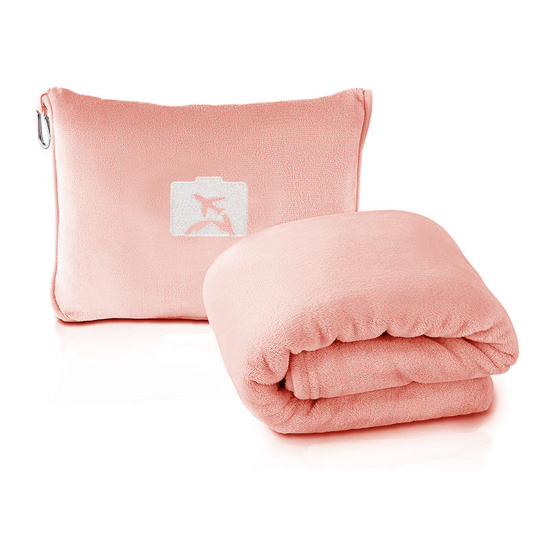 Travel Blanket and Pillow ā Soft 2-in-1 Airplane Blanket with Carrying Case