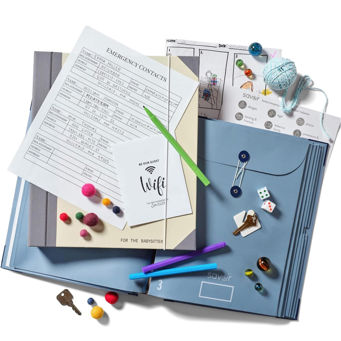 Expandable File Organizer – Fits A4/8.5x11 Documents | Portable Document Storage