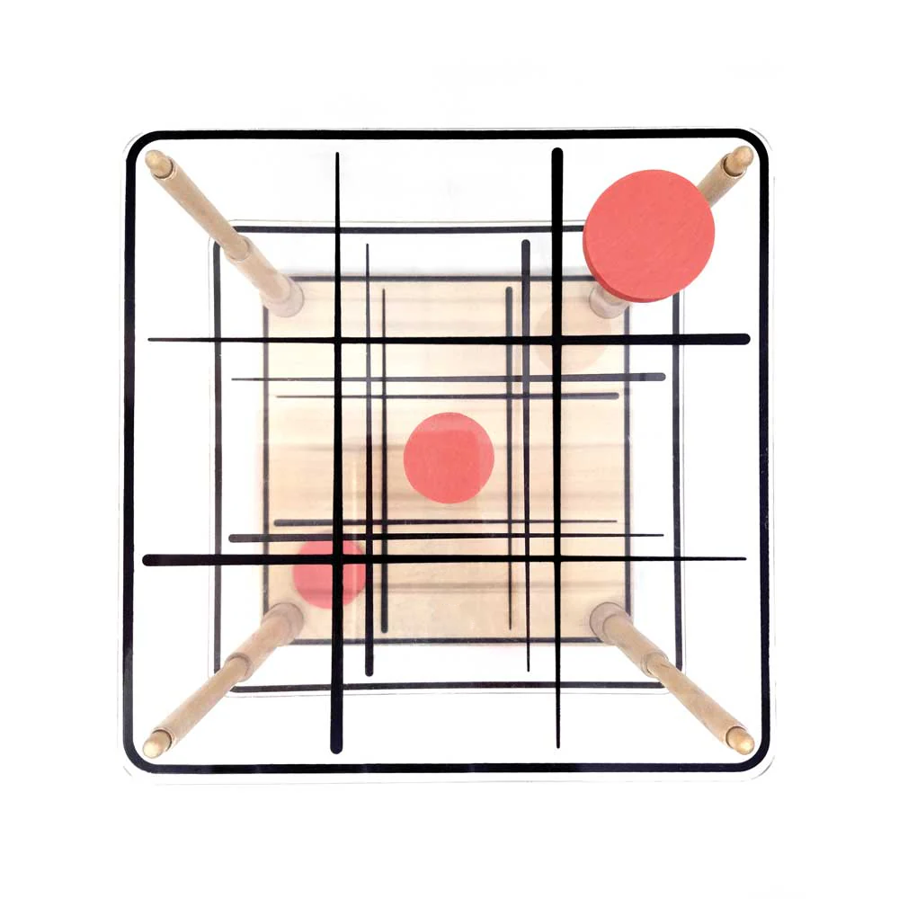 3D Wooden Tic-Tac-Toe Game – Classic Strategy Game with a Modern Twist