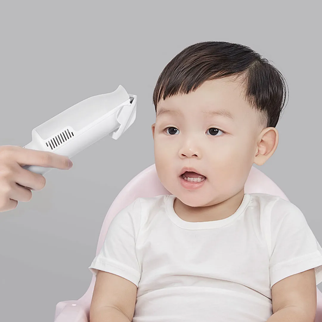 Baby Hair Clipper with Vacuum – Waterproof, Cordless, Low Noise Haircut Kit for Infants & Kids