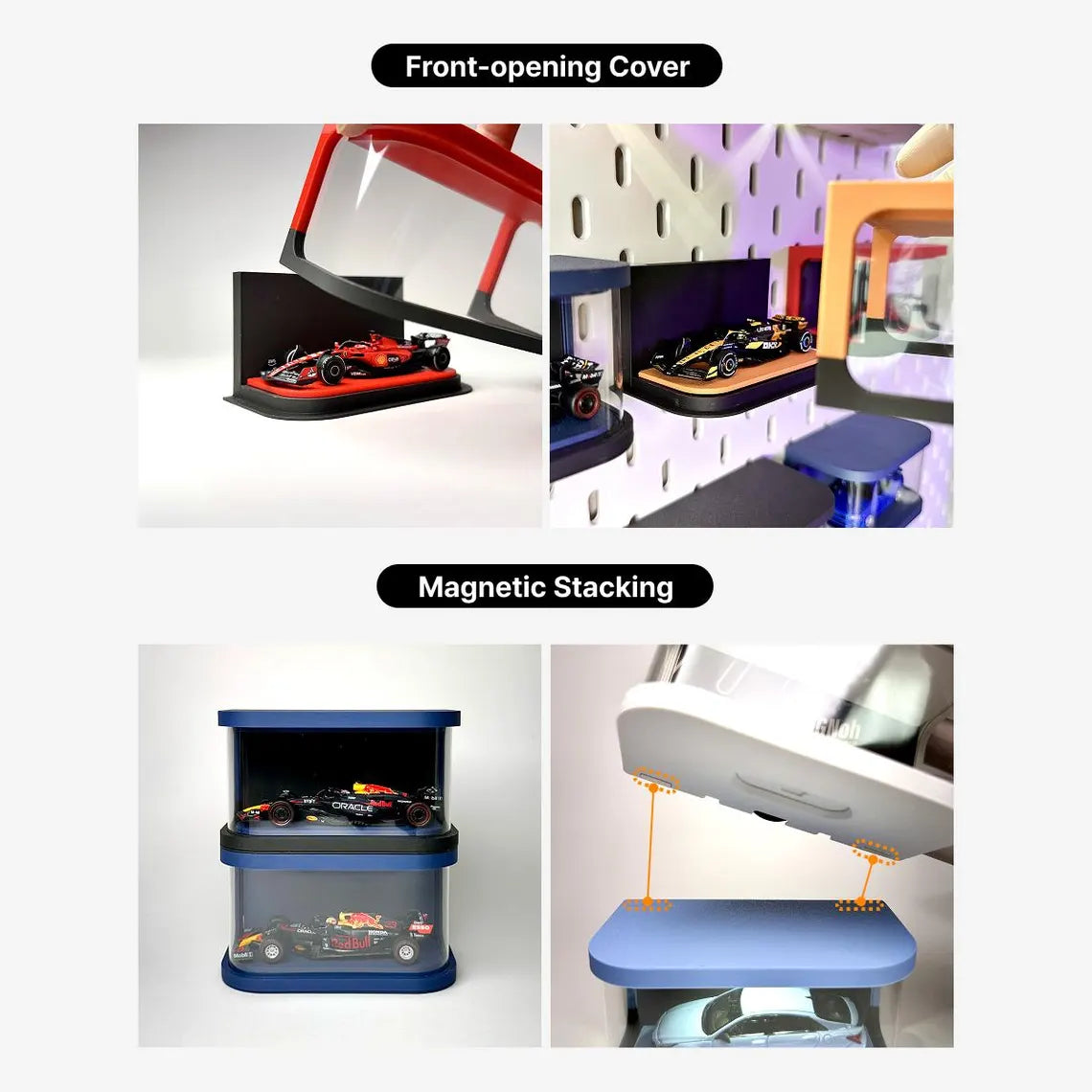 1/43 Scale Model Display Case β Compatible with Ferrari Replica Miniature Cars