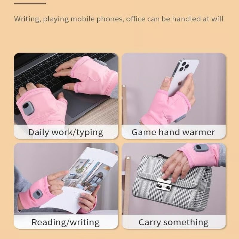 Smart Heating Fingerless Gloves ā Stay Warm and Comfortable in Cold Weather