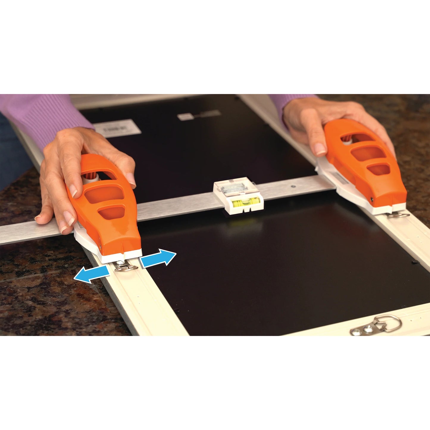 All-in-One Hammer, Level, and Measuring Tool – Easy Wall Mounting Solution