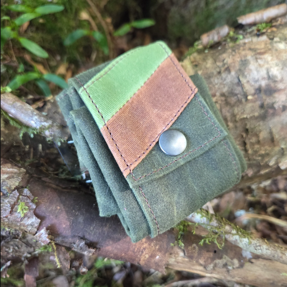 Waxed Canvas Foraging Hip Pouch