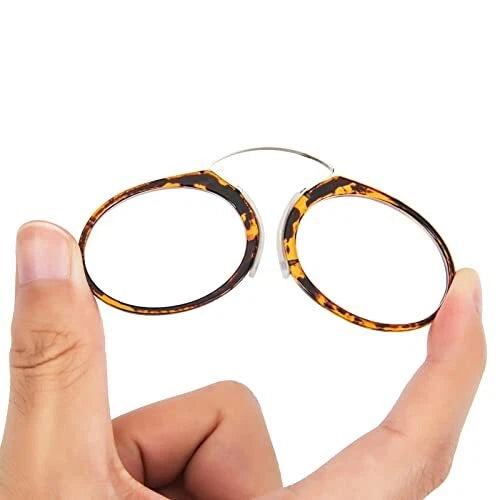 Mini Nose Clip Reading Glasses – Ultra-Lightweight & Legless Design