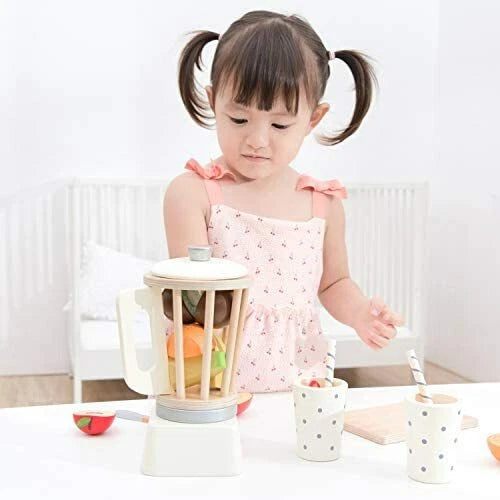 Wooden Smoothie Toy Set – Pretend Play Kitchen Toys for Kids